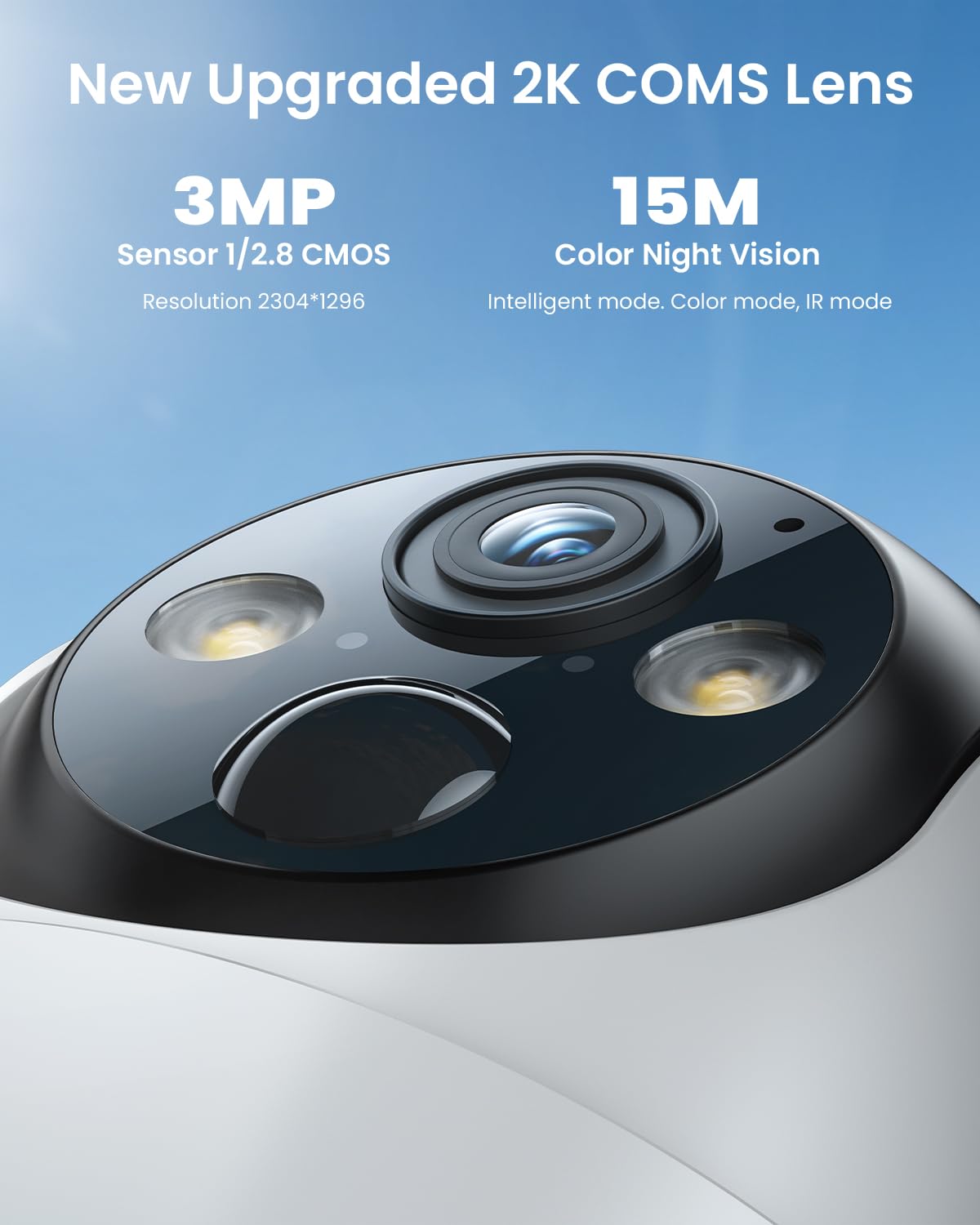 ieGeek 4G LTE Cellular Security Camera Wireless Outdoor, No WiFi Surveillance Cameras with SIM Card, Solar Battery Powered Cam, 2K Color Night Vision, 360°PTZ, 2-Way Audio, PIR Motion Sensor