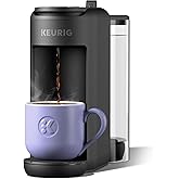 Keurig K-Mini Mate Plus Single-Serve K-Cup Pod Coffee Maker, Matte Black | Compact, 3 Cup Sizes, Brew Over Ice and Strong Button Features, 50 oz Removable Reservoir