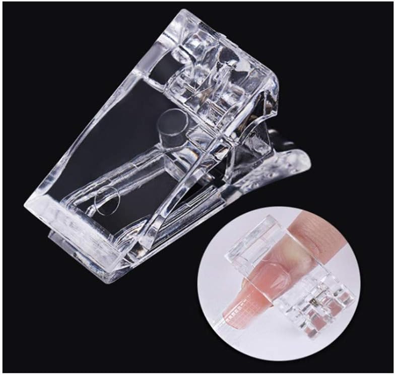 LJSLYJ Transparent Nail Tips Clips Polygel Quick Building Nail Clips