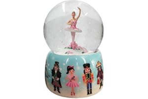 Nutcracker Ballet Gifts, Snow Globe Christmas, Sugar Plum Fairy Musical Globes, Music by Tchaikovsky The Nutcracker Suite March, Great Holiday Home Decor, 65ml