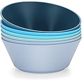 50 Oz Large Cereal Bowls, Unbreakable Wheat Fiber Salad Bowl Sturdy and Stackable Salad Serving Bowls Set, BPA-Free Microwave/Dishwasher Safe, Lightweight for Oatmeal, Snacks, Oatmeal, Snacks