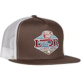 Lazy J Ranch Conquest Classic Five Panel Trucker Hat - Adjustable Unisex Country Hats, Vintage Trucker Hat