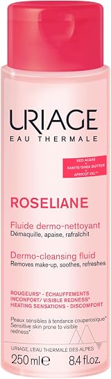 Uriage Roseliane Anti-Redness Fluid 250ml Face Eyes Make-up Remover Sensitive view 1