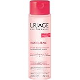 Uriage Roseliane Dermo-Cleansing Fluid, Face Cleanser With Calendula, Rose & Apricot Kernel Oil, Removes Makeup, Gel-Textured Lotion, Paraben-Free