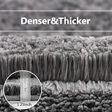 Non Slip Toilet Mat 50x60cm U Shape Dark Gray Thick Microfiber view 4