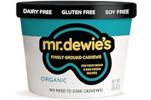 Mr. Dewie's Organic, Finely Ground, Cashew Base|Milk Concentrate|For your vegan and non-vegan recipes|Make Your Own Cashew Milk|Vegan