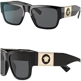 VERSACE VE4406 MEDUSA RECTANGLE Shape Sunglasses with Luxury Eyewear kit