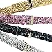 Moonooda Compatible with iWatch Bands 38mm 40mm 42mm 44mm, Women Replacement Wristband Bling Glitter Strap Compatible with Series 6 5 4 3 2 1, Black