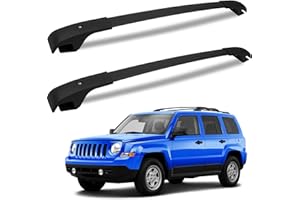 FengYu Roof Rack Cross Bars 220lb Compatible with Jeep Patriot 2007-2017 with Raised Side Rail, Aluminum Roof Rails Crossbars Cargo Bars Rooftop Canoe Bike Kayak Car Snowboard Luggage Racks Carrier.
