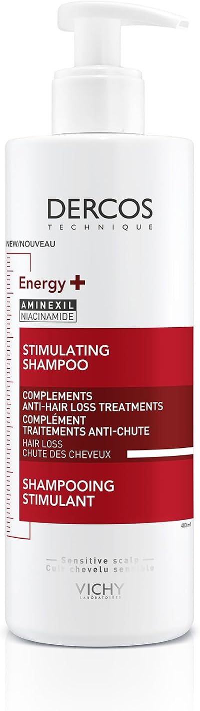 Vichy Dercos Energy+ Shampoo 400ml Aminexil Niacinamide Thinning Weak Hair