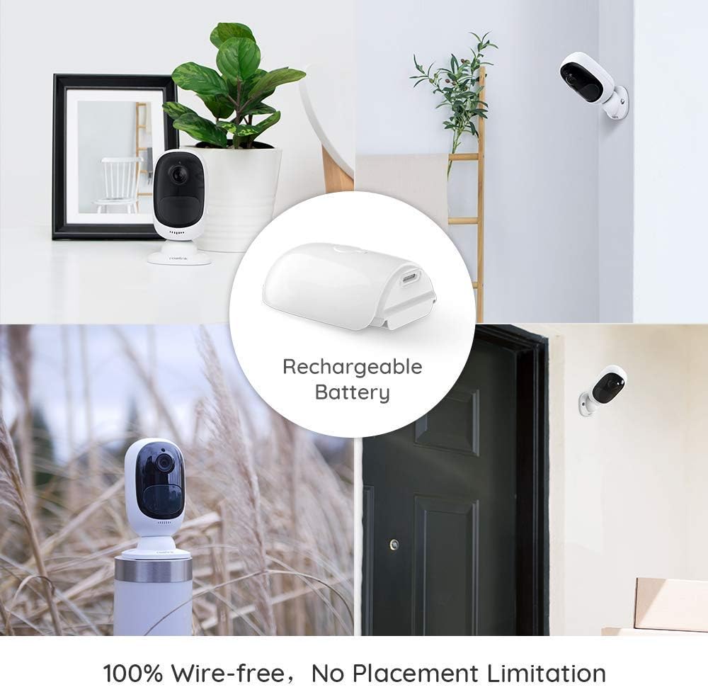 Security Camera Outdoor, Wireless Rechargable Battery