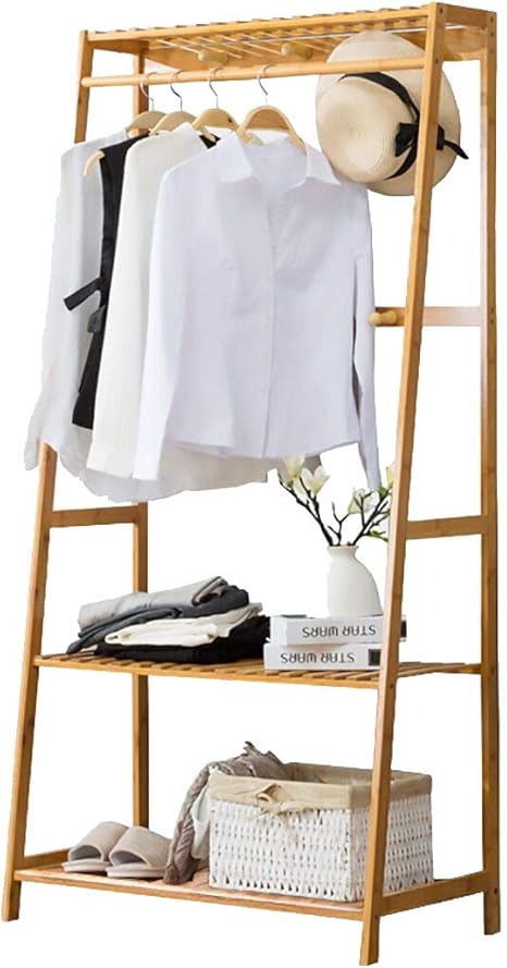 ufine bamboo garment rack