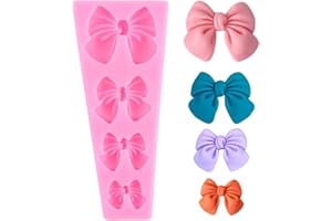 YIHUOMOLDS Bows Silicone Mold Bowknot Fondant Chocolate Candy Molds for Cake Decoration Cupcake Topper Sugar Craft Gum Paste 
