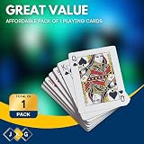 JKG Standard Playing Deck of Cards Plastic Coated 52 + 2 Jokers view 2