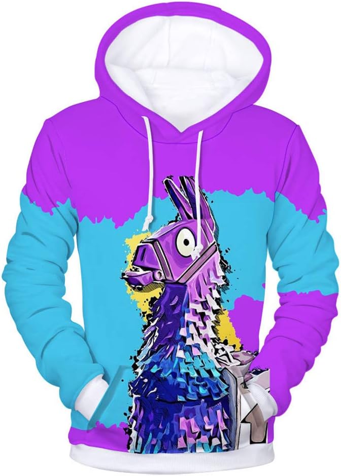 Unisex 3D Printed Hoodies,Pullover Sweatshirts with Pockets, Thin Coat for Kid/Audlt