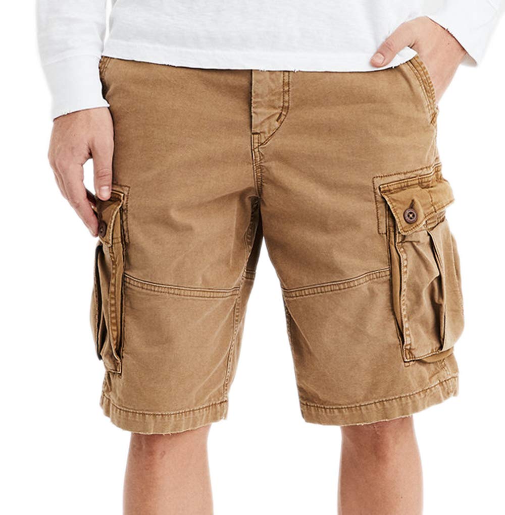 American Eagle Mens 6721214 Ne(x) t Level Longer Lenght Cargo Short, Koko Brown