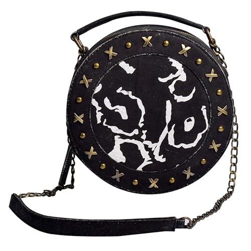 black round sling bag