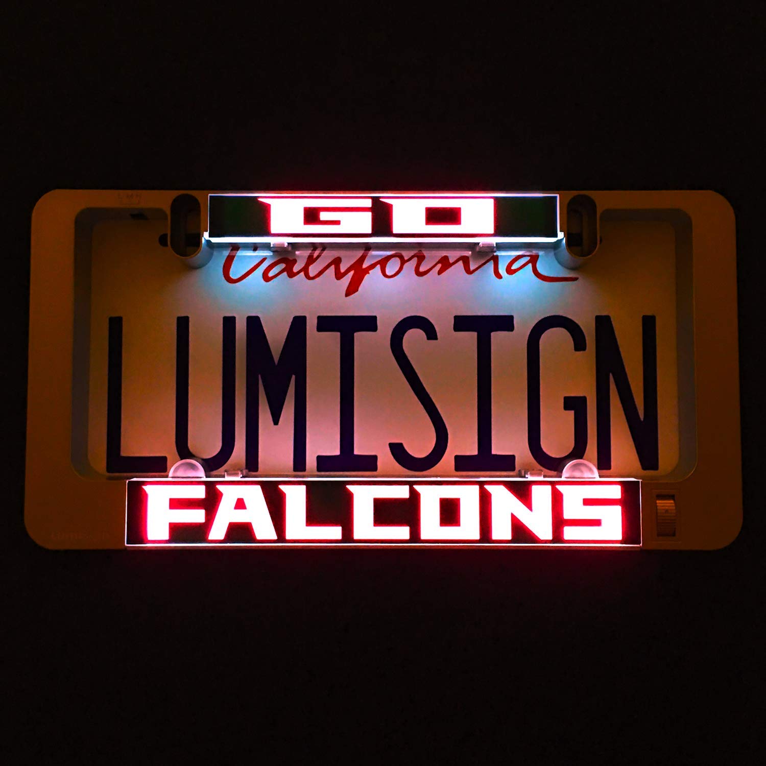battery operated license plate light