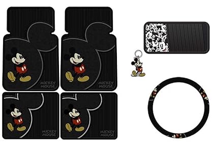Floor Mats Cargo Liners Vintage Mickey Mouse Universal Fit