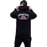 DadBod Apparel DB - Support Your Local Girl Dad Hoodie - Pull Over Jersey Sweatshirt with Pocket