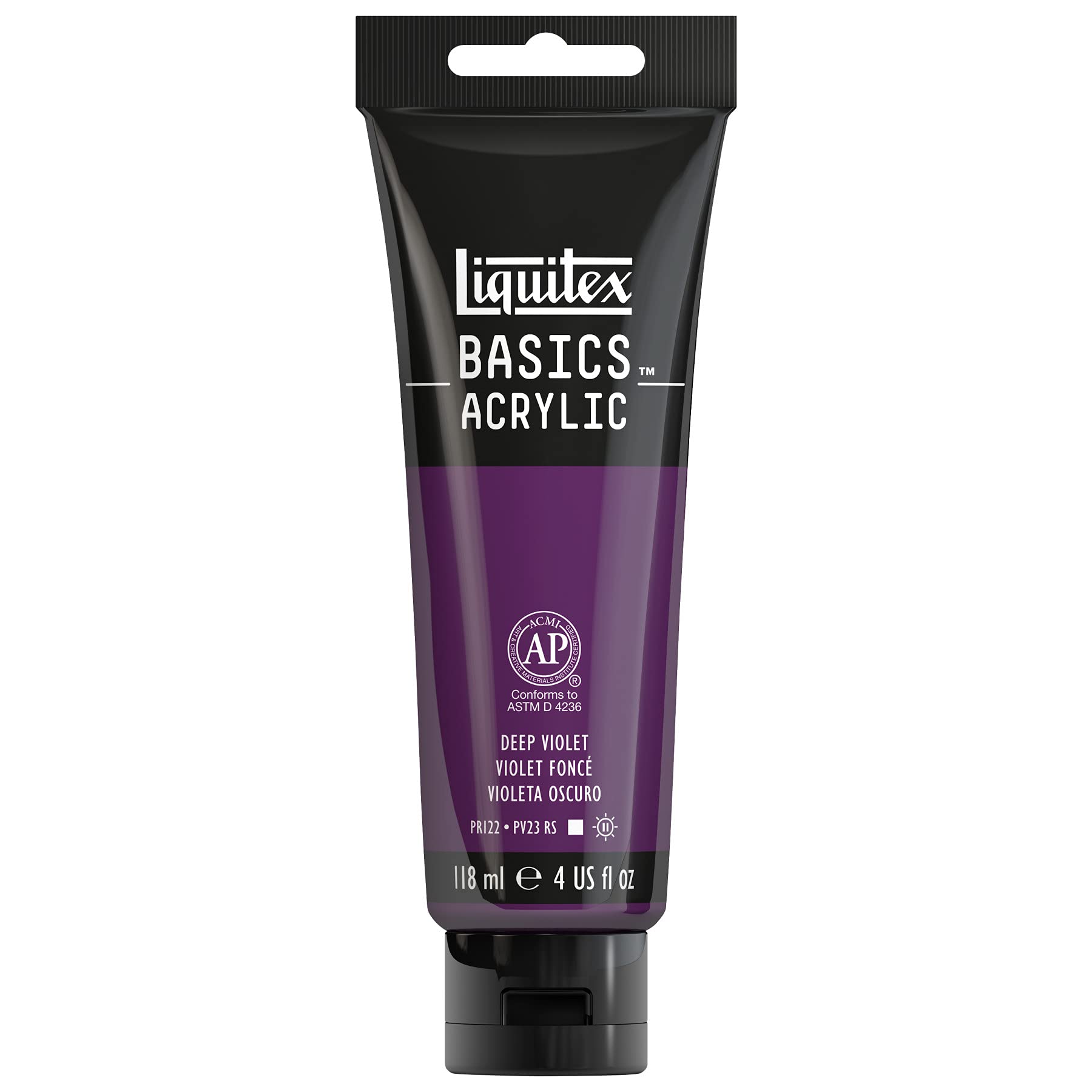 Liquitex Basics Acrylic, 118 ml Tube - Violet Deep