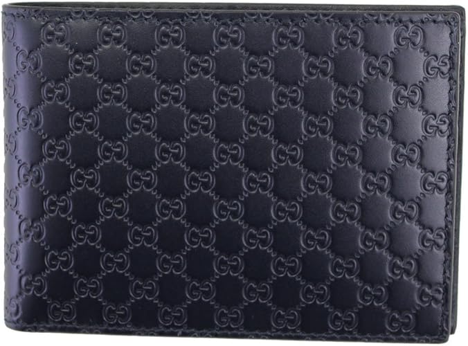 Amazon Gucci グッチ アウトレット メンズ 二つ折り財布 マイクロ グッチシマ ネイビー Bmj1n 4009 並行輸入品 Gucci グッチ 財布