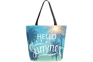 ZzWwR Trendy Cute Printed Pattern Extra Large Shoulder Tote Bag for Beach Travel Weekender Gym Grocery Shopping