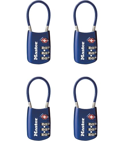 Lucchetto TSA Master Lock Per Bagagli - Combinazione Personale, Sicuro E Approvato
