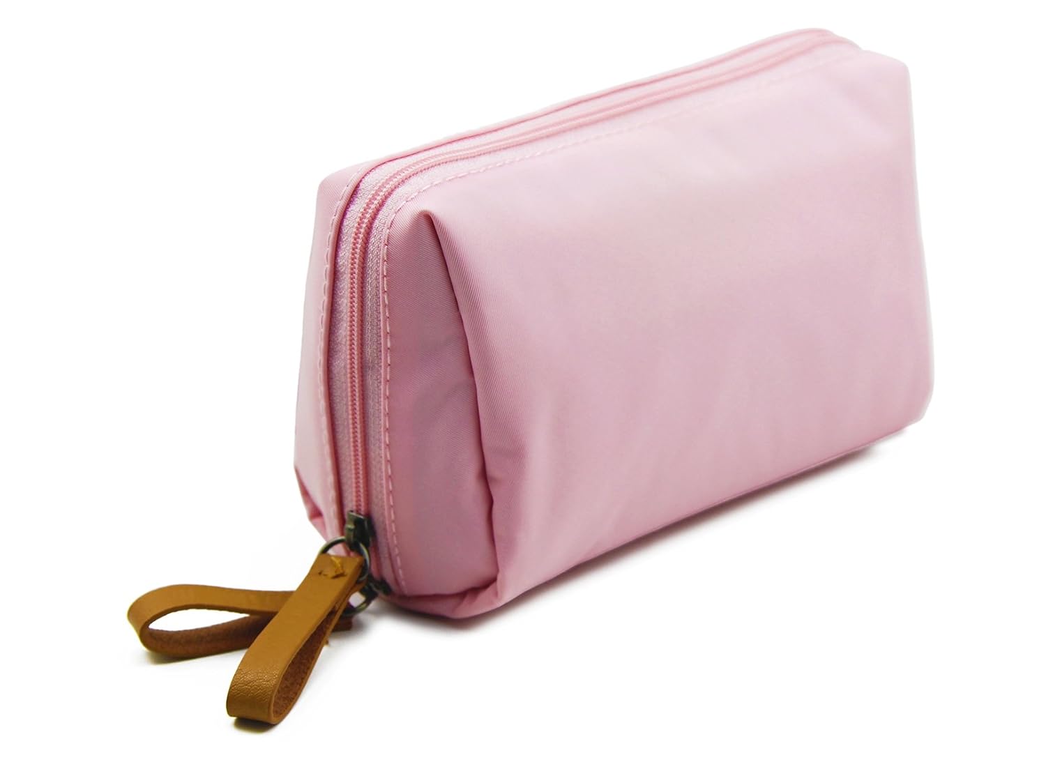 Admirable Idea Womens Travel Cosmetic Bags Small Essential Oil Carrying Bag Makeup Pouch for Ladies Girls -light pink