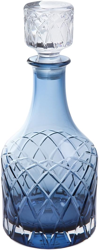 Royal Brierley RB2252/SP/DEC/IB Harris Decanter, Crystal, Ink Blue