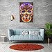 DIY 5D Diamond Painting by Number Kits, 3D Crystal Rhinestone Diamond Embroidery Paintings Pictures Arts Craft for Home Wall Decor (11.8 15.7 Inch, Colorful Skull)