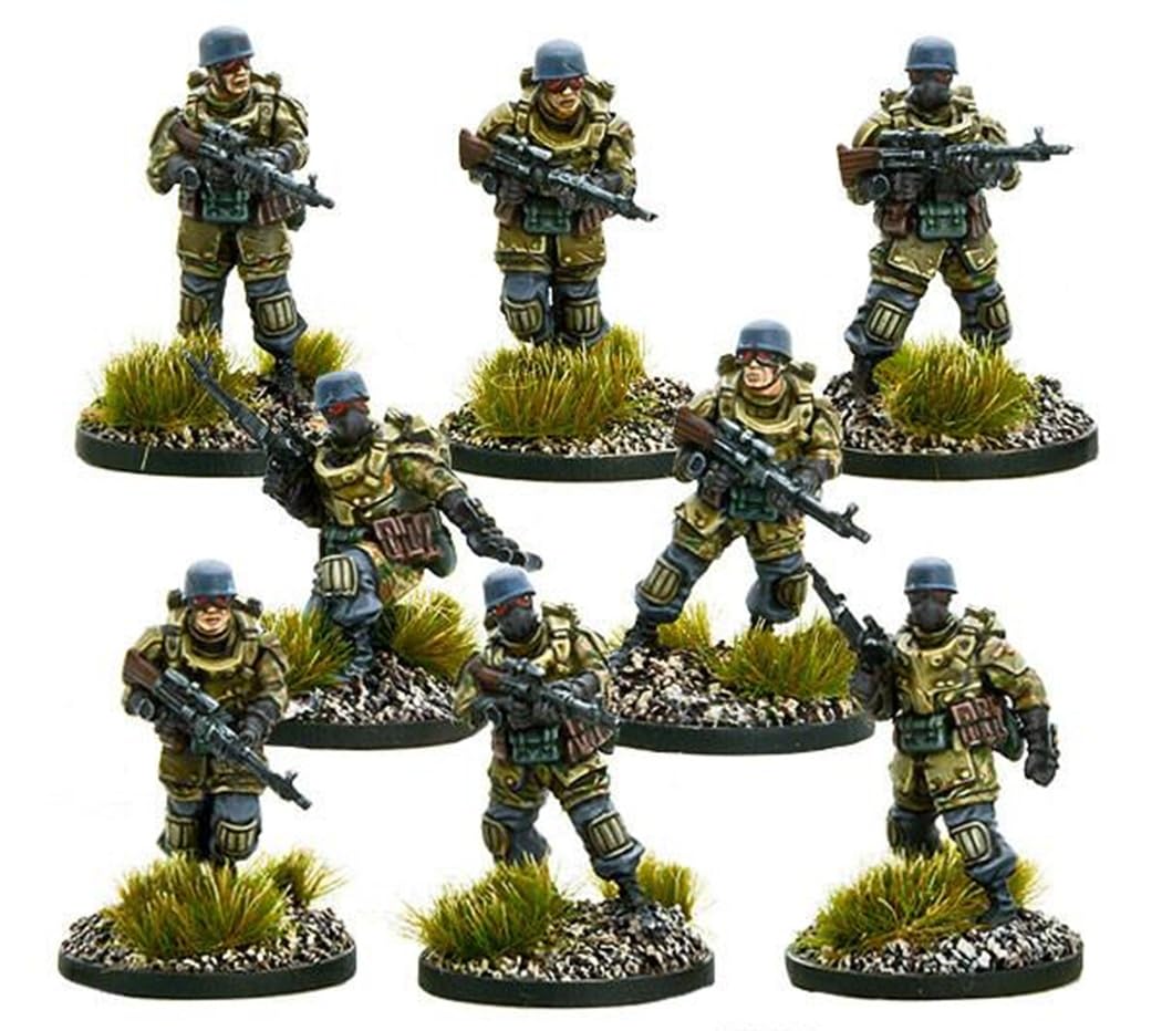 Fallschirmjager Falcon Infantry - Axis Miniatures for Konflikt 47 Highly Detailed 28mm Scale Miniatures by Warlord Games