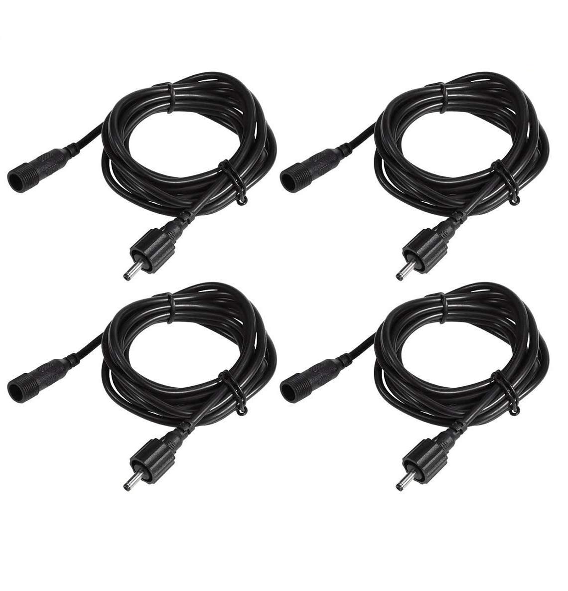 ECOWHO Extension Cable, Extension Lead Waterproof Cord Anti-Corrosion Wiring for Garden Lights Path Lighting LED Landscape Spotlights (2m-4 Pack)