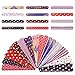 48pcs Slap Bracelets Party Favors 12 Different Designs with Patriotic USA Flag Stars Slap Bands