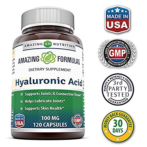 Купить Amazing Formulas Hyaluronic Acid 100 mg 120 Capsules Support healthy connective tissue