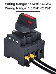 DIHOOL Solar Disconnect Switch,32 Amp DC1200V 4P