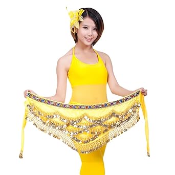 YiJee Professionelle Bauchtanz 328 Münzen Gürtel Wrap