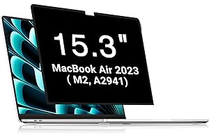 FILMEXT Macbook Air 15 inch Privacy Screen 2023(M2 Chip,A2941),Reusable Mac Laptop Privacy Screen Macbook Air 15.3 in Bubble Free Eye Care Anti Glare Blue Light Anti Spy Filter Shield