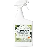 Cedarcide Extra- Strength Tickshield | Deep Woods Cedar Oil Tick & Mosquito Repellent Spray Kills & Repels Ticks, Fleas, Chiggers and Mosquitoes| For People & Pets | Natural Essential Oils | Quart