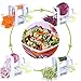 [NEWLY IMPROVED] Vegetable Spiralizer, 5 Blade Spiralizer Vegetable Slicer, Veggie Pasta Spaghetti Maker, Foldable Design with Cleaning Brush & Super Strong Suction Pad By Uvistare