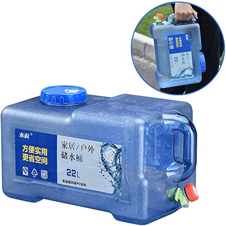 22l Camping Water Carrier Camping Water Containers With Tap Portable Emergency Water Storage Bucket Water Tank Water Jug For Car Outdoor Hiking Fishing Climbing Picnic Bbq Camping Hiking Smbs Group Hydration