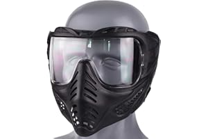 ZLANGSPORTS Paintball Mask Anti Fog, Airsoft Mask Full Face Adjustable Protection Gear, Tactical Mask for Men Motorcycle Riding Skiing Face Protection
