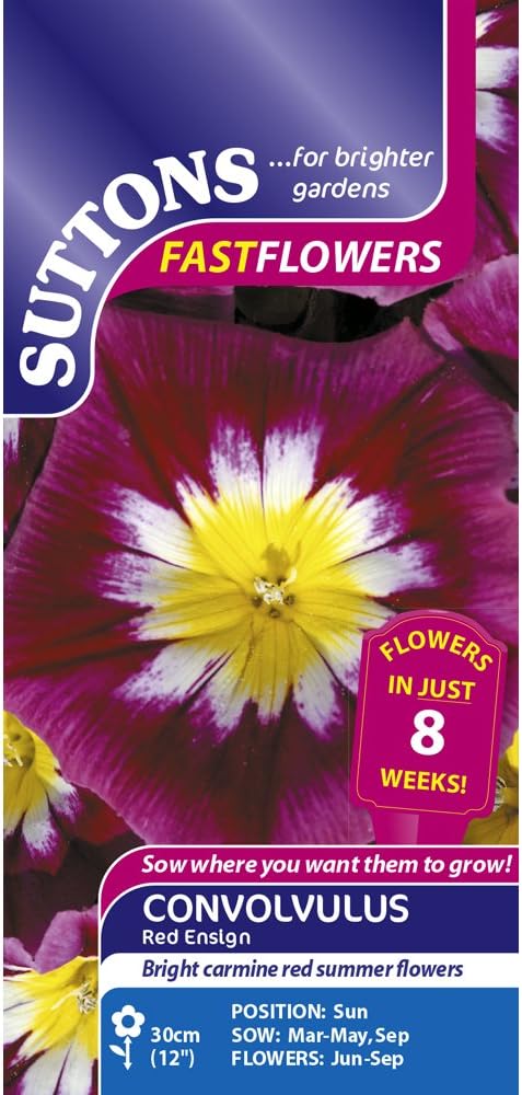 Suttons Seeds Red Ensign Convolvulus Seeds