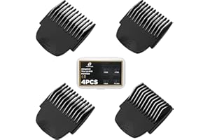 CR8GR8 Professional Guide Comb Fit Cutting Guider for Manscaped 4.0,4 Pack 8 Cutting Lengths from 1/8"-1/2" Inch Fit The Lawn Mower 4.0 Groin Hair Trimmer