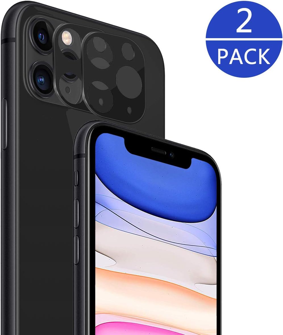 LOBAHO Camera Lens Protector for iPhone 11 Pro/Pro Max Camera Lens Screen Protector (2 PACK),Camera Lens Glass for iPhone 11 Pro/Pro Max HD Clear Tempered Glass/Easy to Install/Anti-Scratch