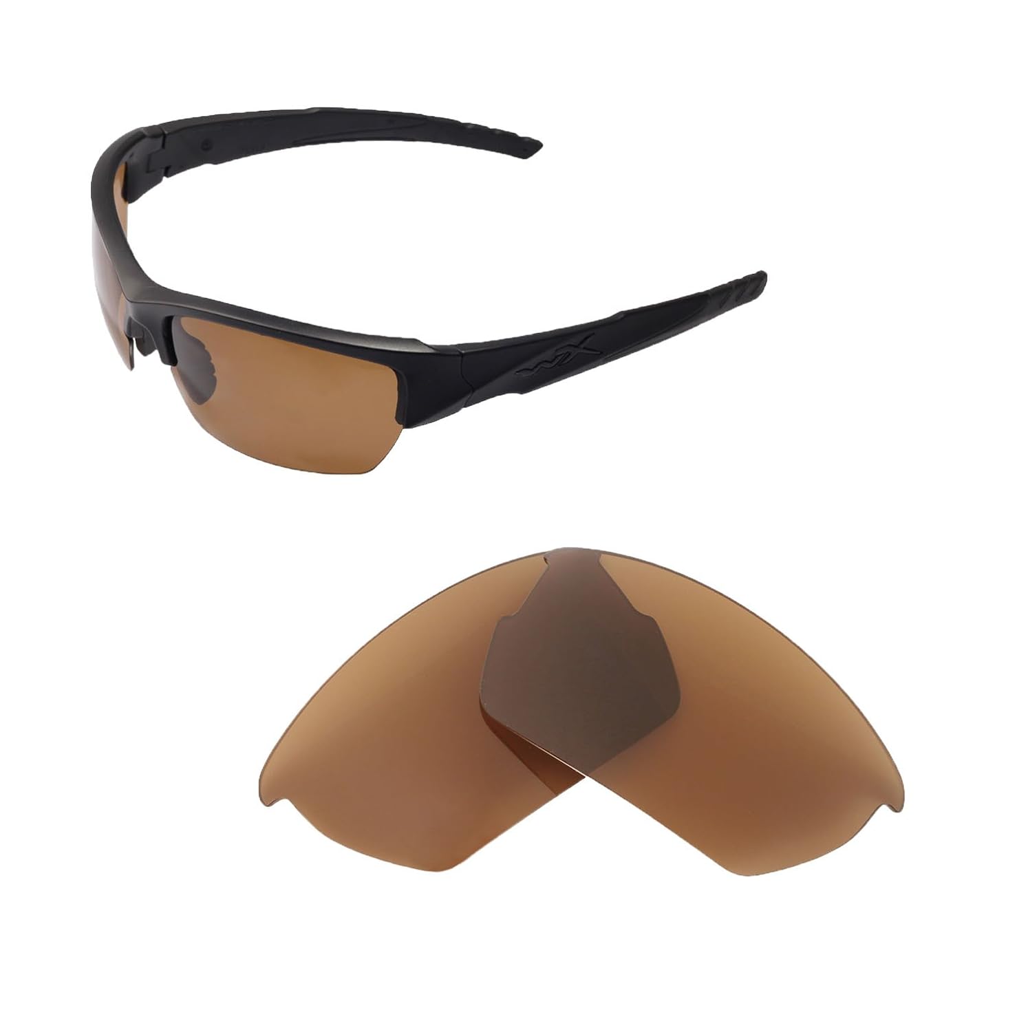 Walleva Replacement Lenses for Wiley X Valor Sunglasses Multiple