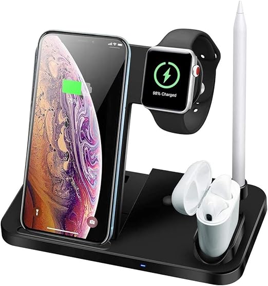 4 in 1 Wireless Charger for Apple Watch & AirPods & Pencil Charging
