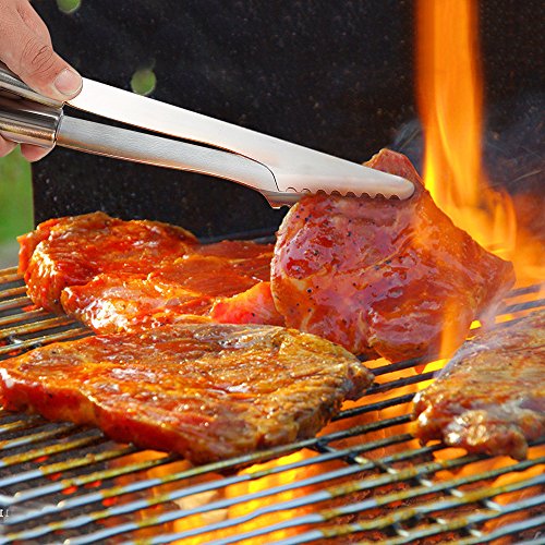 BBQ Grill Tool Set 19-Piece Heavy Duty Stainless Steel Barbecue Grill Accessories Utensils Kit with Aluminium Case, for Outdoor Grilling, Cooking, Camping, Party - Excellent BBQ Gift,GEYUEYA Home - Thumbnail 5