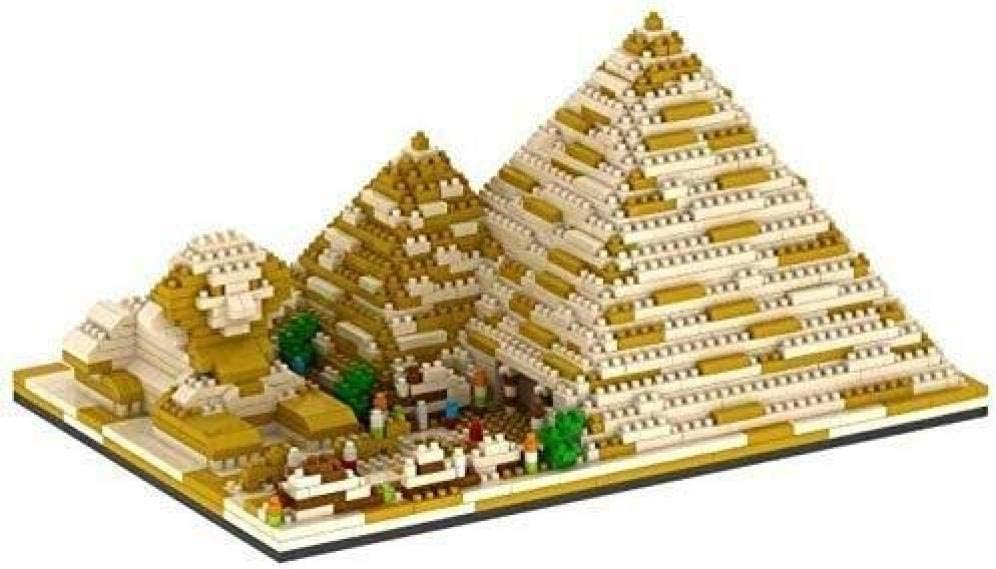 HengYue Model DIY Building Blocks Set Building Children Block Nano Micro Toys Mini DIY 3D Pyramids Blocks Educational Insert Puzzle Miniature Toys