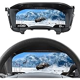 15.1 Inch Car Digital Cluster Gauge Replacement for GMC Sierra Chevrolet Silverado 2007-2013 LCD Instrument Panel Automotive Dashboard Speedometer Screen Virtual Cockpit Head Unit